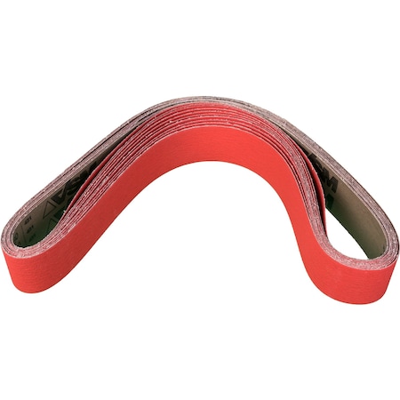 Pferd Coated Belt, Co-Cool, 2-1/2"x60", 80 Grit, 2-1/2" W, 60" L, Coated, Ceramic Oxide, 80 Grit 49619